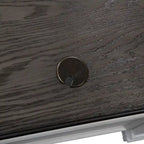 Wirebrushed White Charcoal Desk