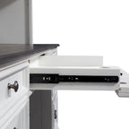 Wirebrushed White Charcoal Desk