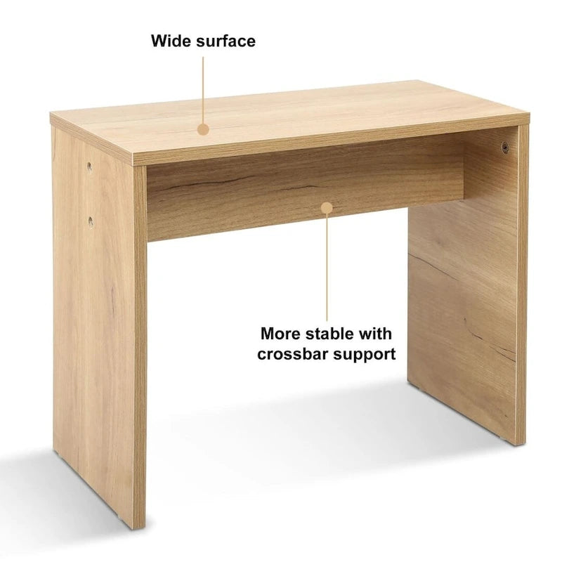 Modern Wood Cosmetic Table Chest of Drawers Nature Color